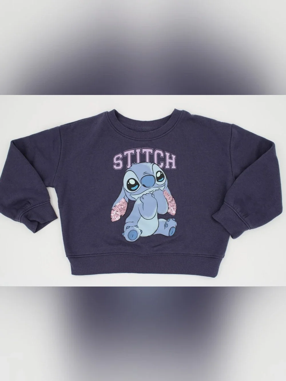 Disney Jumping Beans Girls Stitch Sweatshirt Purple Size 5